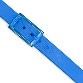 Volver Waterproof Rubber Golf Belts for Men Adjustable Cut-to-fit Interchangeable Colors (Sky Blue)