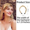 3Pcs Straw Knot Headbands Rattan Boho Head Band Summer Twist