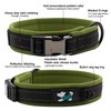 HSIGIO Nylon Padded Dog Collar Soft Adjustable Reflective Wide Pet
