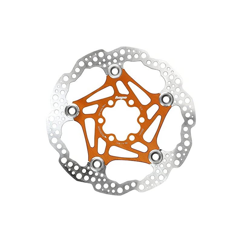 Hope Floating Disc Brake Rotor (Orange, 160mm)