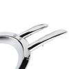 2PCS Fog Lamp Bumper Grille Cover Gloss Chrome 2118851174 Replacement
