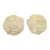speed mao Fashionable Rose Coasters PVC Insulated Gold Set of