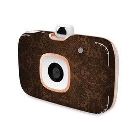 MightySkins Skin Compatible with HP Sprocket 2-in-1 Photo Printer - Brown Linen | Protective, Durable, and Unique Vinyl Decal wrap Cover | Easy to Apply, Remove, and Change Styles | Made in The USA