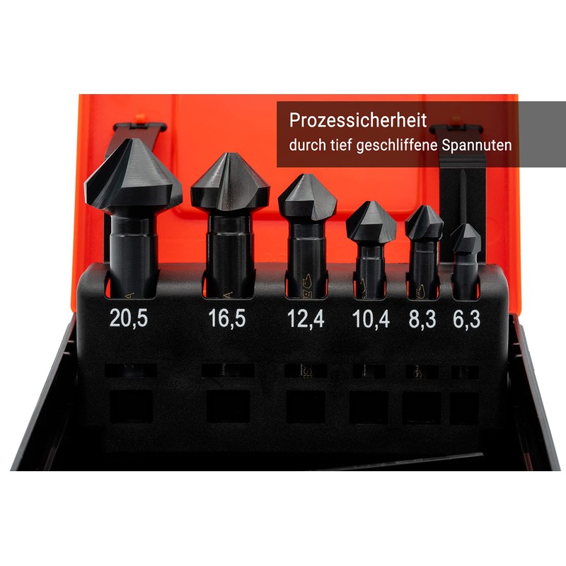BAER HSSE-VAP 90° Countersink Set 6.3 - 20.5 mm -