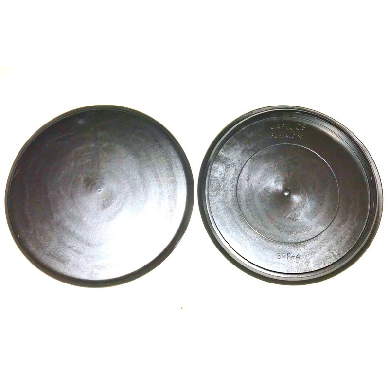 4" 4.0 inch Flush Mount Black Plastic Body and Sheet