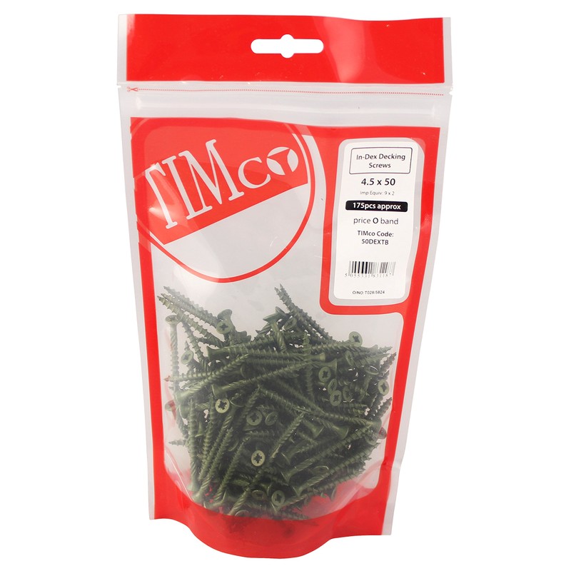 TIMCO Timber Screws – Hex Head – Exterior Green –