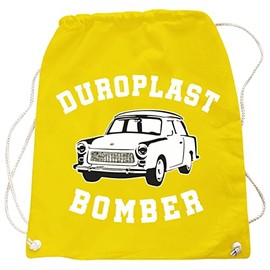Backpack Bag DDR Duroplast Bomber East Germany IFA Ossi Car East, yellow, Unit size