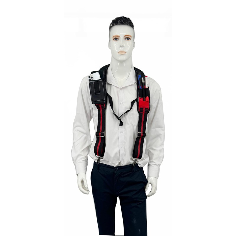 Infithvac Tool Belt Suspender for Men 4 Point Padded with