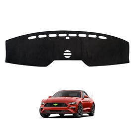 Cartist Dashboard Cover Mat for 2015-2020 2021 2022 Ford Mustang Accessories Dash Cover Flannel Dash Mat Sunshade Glare UV Rays Protector (Not Fit Mach-e)
