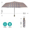 PERLETTI Multicoloured Automatic Umbrella for Women with Dots - Pocket