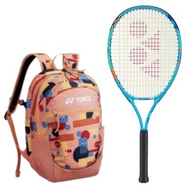 Yonex Junior 26" Ocean Blue Junior Tennis Racquet Bundled with a Junior Backpack (Corel Orange)