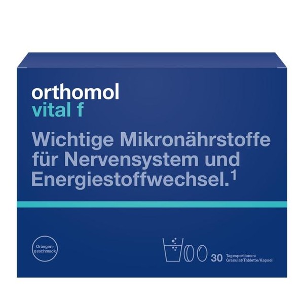 Orthomol Vital F Granules/Tab/Cap Orange - for Women - 30 days