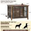 YaFiti 31.5" Dog Crate Furniture, Wooden Dog Kennel Indoor with