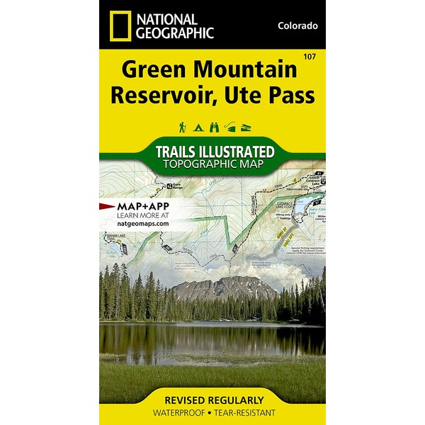 Green Mountain Reservoir, Ute Pass Map (National Geographic Trails Illustrated