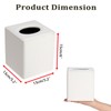 Sumnacon Square Tissue Box Cover with Magnetic Closure, PU Leather
