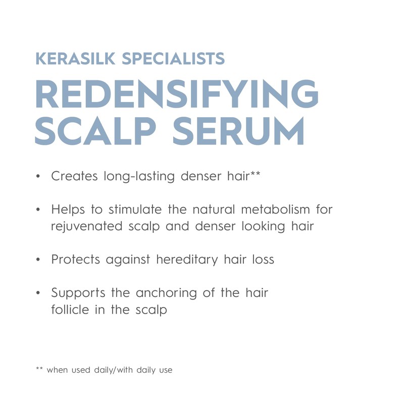 Kerasilk Redensifying Scalp Serum, Vegan Formula, Anti-hair Loss, 110ml