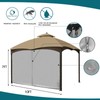 Gazebo Universal Replacement Privacy Curtain - Wonwon Privacy Panel Canopy