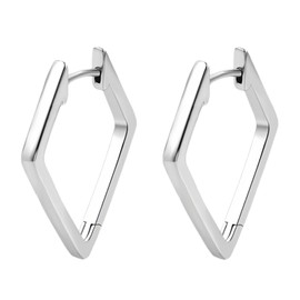 Aucuu Hoop Earrings, Silver 925 Earrings, 14K Gold Small Earrings, Hypoallergenic Sterling Silver Earrings, Small Chunky Hoop Earrings, Huggie Earrings, Earrings for Women, Jewellery Gifts, Copper