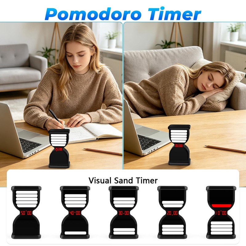 Pomodoro Timer for Productivity, Visual Countdown with Flight Flow