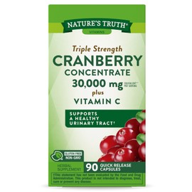 Nature's Truth Cranberry Superfruit Supplement 90 Count Vitamin C Support