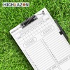 HIGHRAZON Baseball Coaches Clipboard, White Double-Sided Dry Erase Coach Clipboard,