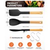 Silicone Spatula and Spoonula Set, Great For Stirring, Tough Mixing