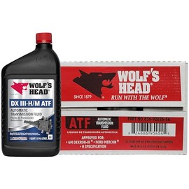 Wolf's Head DX III-H/M Automatic Transmission Fluid (836-92836-56) 1 Quart Bottle, Pack of 12 | Made in USA