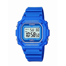 Casio F108WH Water Resistant Digital Blue Resin Strap Watch