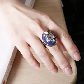 YINRIS - Anillo de diario de vampiros de moda para caminar, con sello de damon para fans, Piedra, Sin piedras preciosas