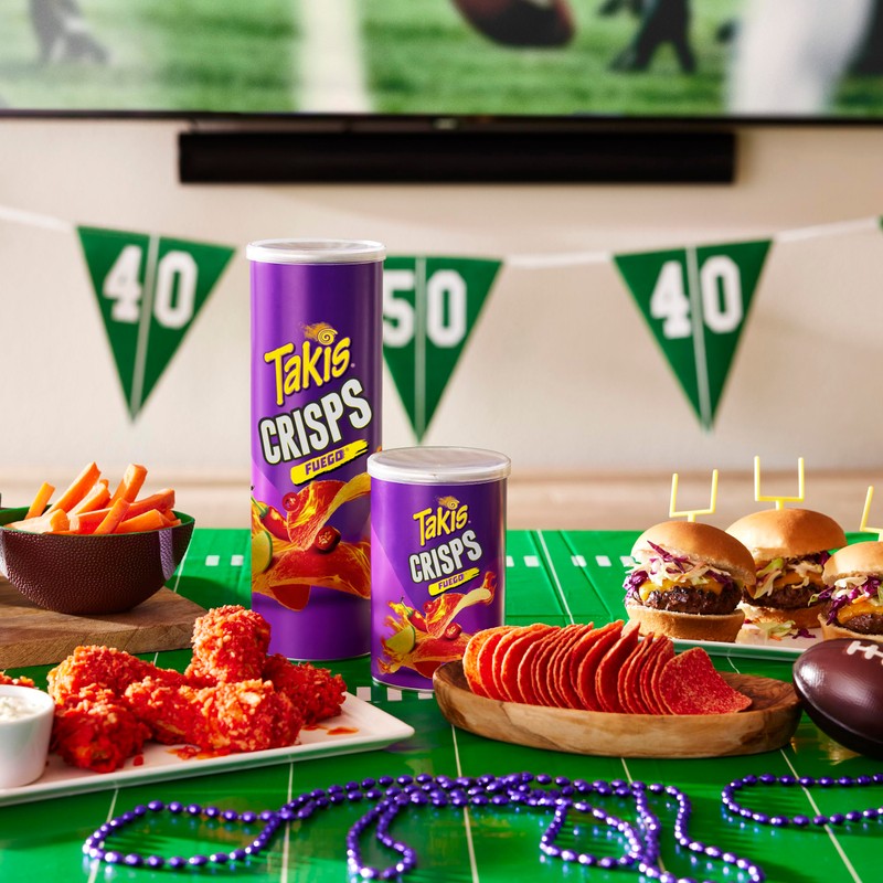 Takis Fuego Crisps 15 ct, 5.5 oz Sharing Size Tray,