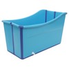 QUSKLISU Foldable Bathtub, Portable Collapsible Bathtub 22.45gal Capacity, Modern Plastic
