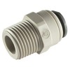 JOHN GUEST - 3/8" OD X 1/2" NPT MALE STR ADAPTOR - NPTF Thread (Push-in Fittings, Imperial)