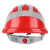 Construction Site Protective Cap Ventilate ABS Hard Hat Reflective Stripe