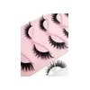 Pestañas Postizas 5 Pares Efecto Fox Eye Banda Invisible Negro