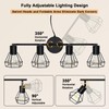 HiBay Plug in Track Lighting Fixtures Ceiling, Adjustable 4-Light Track