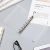 YFFSFDC Notepad A7 Transparent Binder Mini 6 Hole Personal Organizer