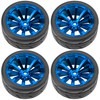 OD 2.55" Rubber Tires w/Plastic Wheel Rims 12mm Hex Compatible