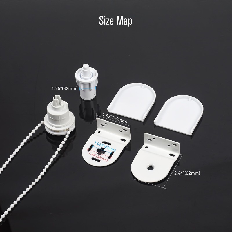 1-1/4''(32mm) Roller Blind Fitting Repair Kit, Roller Shade Clutch Bracket