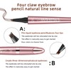 Magic Eyebrow Pencil with 4 Micro Fork Tips, Long Lasting