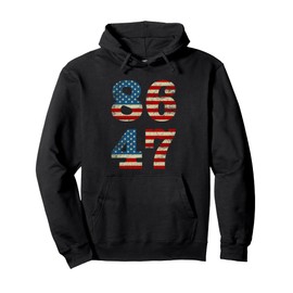 86 47 Dump Trump Cool Retro Anti-Trump Classic Vintage Pullover Hoodie