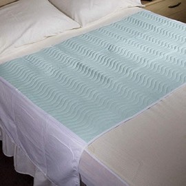 Community 85 x 135 cms, 33½” x 53" With Wings, 4L Washable Waterproof Absorbent Bed Pad Double Bed