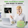 NutriChef 1.6 QT Portable Electric Rice Cooker & Lunch Maker
