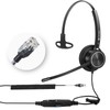 Arama RJ9 Telephone Headset with Noise Canceling Mic & Corded