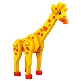 Mammut 156010 Craft Set, 3D Puzzle Giraffe, Puzzle Game with Safari Animals, Animal Puzzle Made of Foam, Complete Set with Puzzle Pieces and Instructions, Creative Puzzle Set for Children from 5 Years