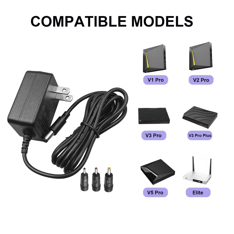 5V Power Adapter Compatible with vSeeBox V1 V2 V3 Pro