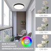 cupgow LED Ceiling Light Dimmable Black - Ceiling Light Flat