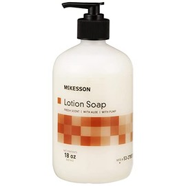 McKesson Lotion Hand Soap - Gentle Soap with Aloe - Fresh Scent - 18 oz, 12 Count