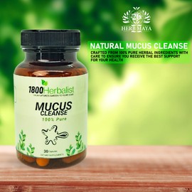 26 Herb Maya 1800Herbalist Mullein Blend with Natural Botanicals for Daily Wellness Support, Plant-Based Capsules with Mullein Extract – 30 Count