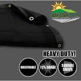 8' x 30' (Black) HD Mesh Tarp Net Sun Shade Fence Screen Patio Canopy Cover