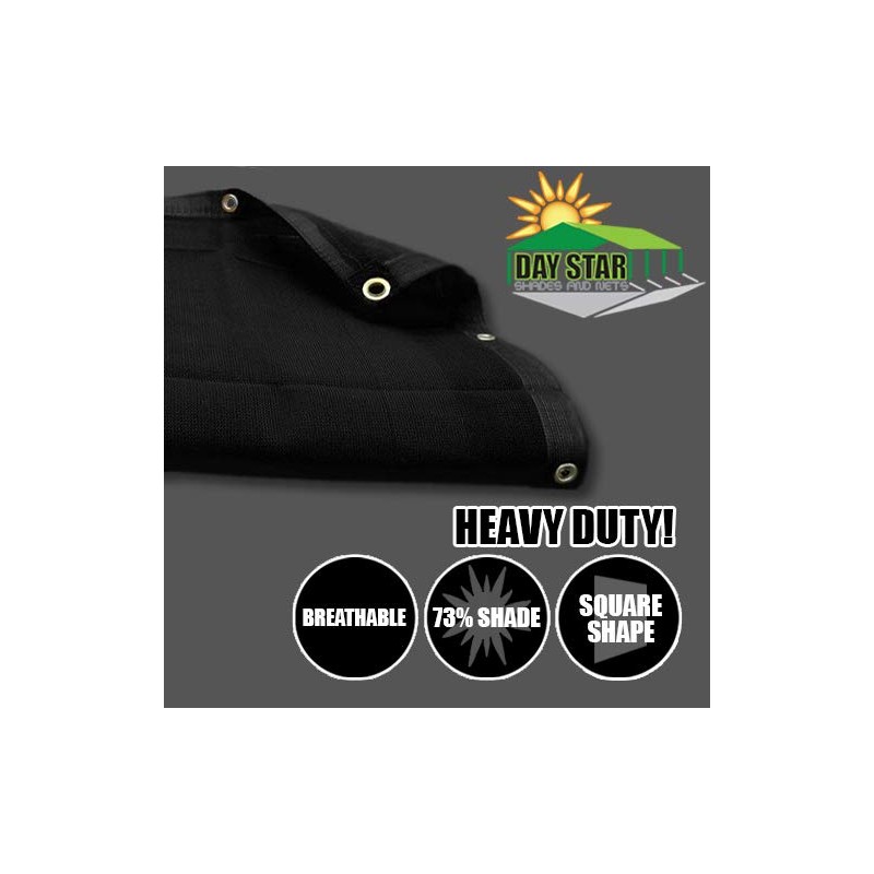 8' x 30' (Black) HD Mesh Tarp Net Sun Shade